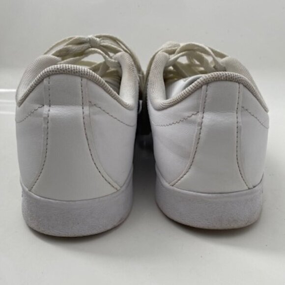 ADIDAS VL Court 2.0 Cloud White Leather Sneaker Tennis Shoes Sz 6 - Picture 5 of 13